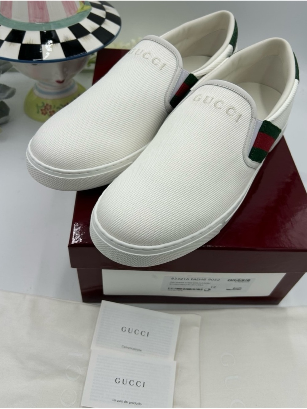 Gucci ace slip on sneaker size 12 fits 13 US made in Italy - Picture 2 of 8